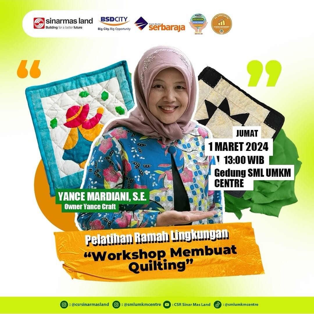 Pelatihan Ramah Lingkungan "Workshop Membuat Quilting"