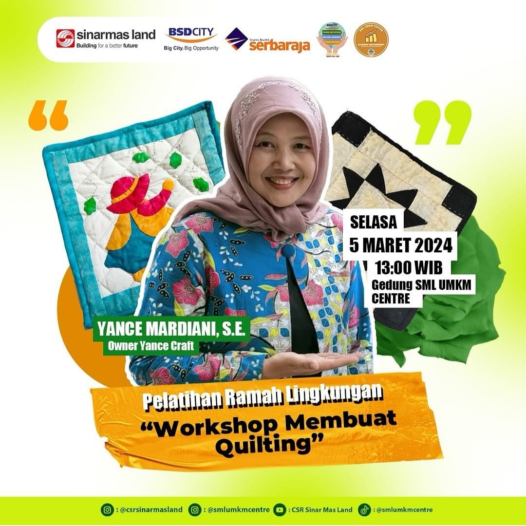 Pelatihan Ramah Lingkungan "Workshop Membuat Quilting"